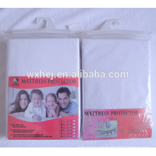 Frottee-weiße Reißverschluss-Bett-Wanze PU lamellierte wasserdichte Kissen-Abdeckung